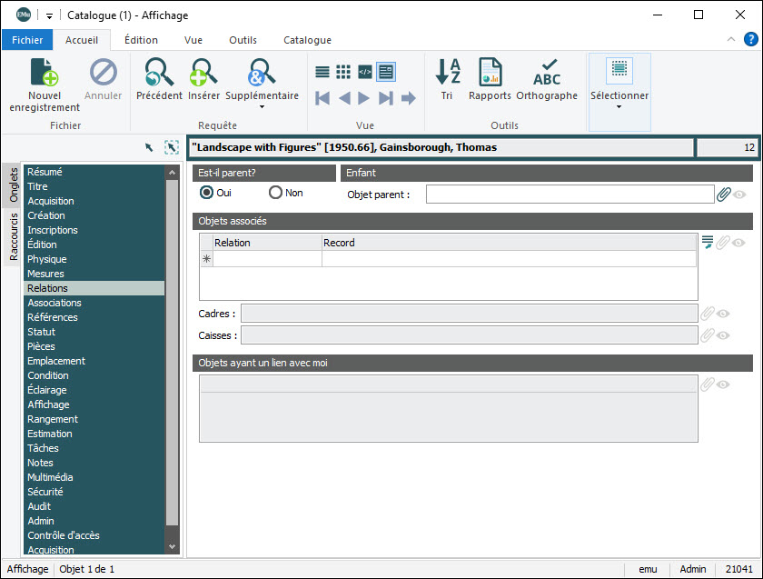 Cliquez pour agrandir Relations
